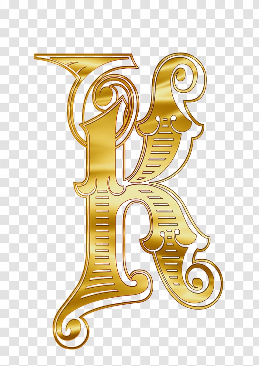 Letter Russian Alphabet - Case - Gold Letters Transparent PNG