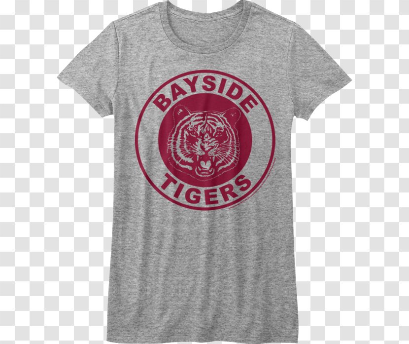 T-shirt Zachary 'Zack' Morris Kelly Kapowski Detroit Tigers A.C. Slater - Sleeve Transparent PNG