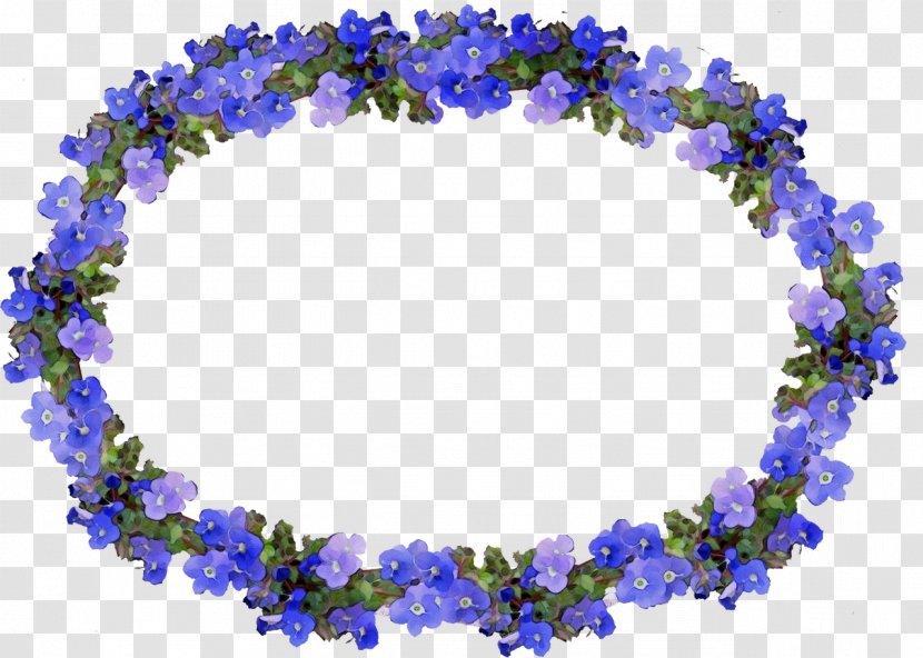 Blue Flower Borders And Frames - Cobalt - Delphinium Jewellery Transparent PNG