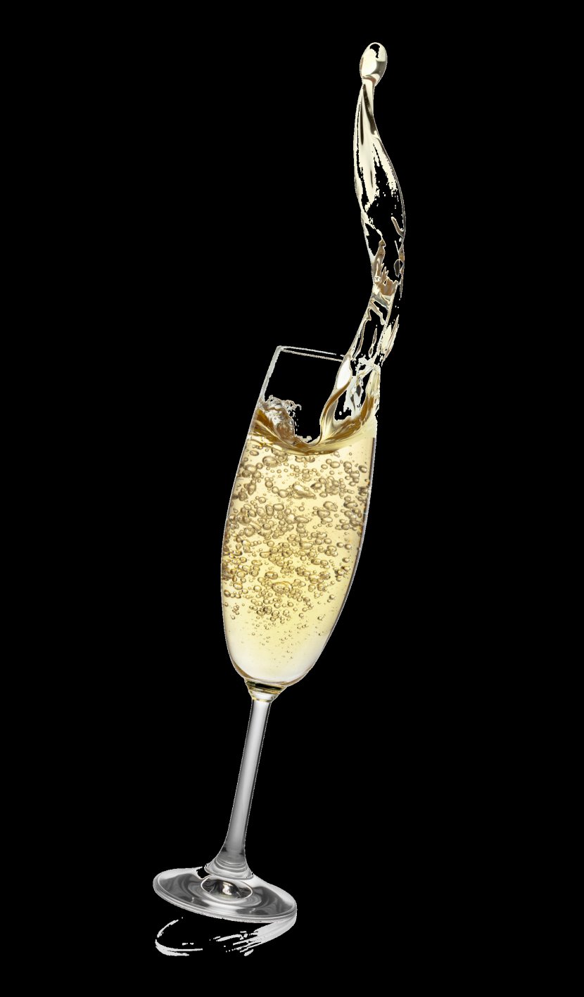 White Wine Glass Champagne Transparent PNG