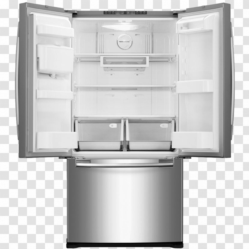Refrigerator Auto-defrost Freezers Samsung RF18HFENB Ice Makers - Door Transparent PNG