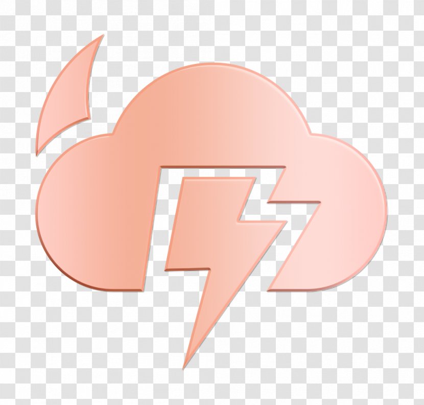 Cloud Icon Forecast Night - Peach Logo Transparent PNG