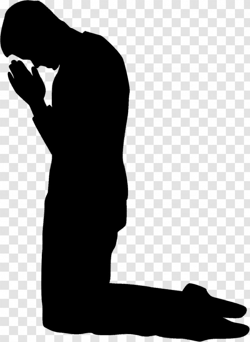 Clip Art Prayer Vector Graphics Image Silhouette - Praying Hands Transparent PNG