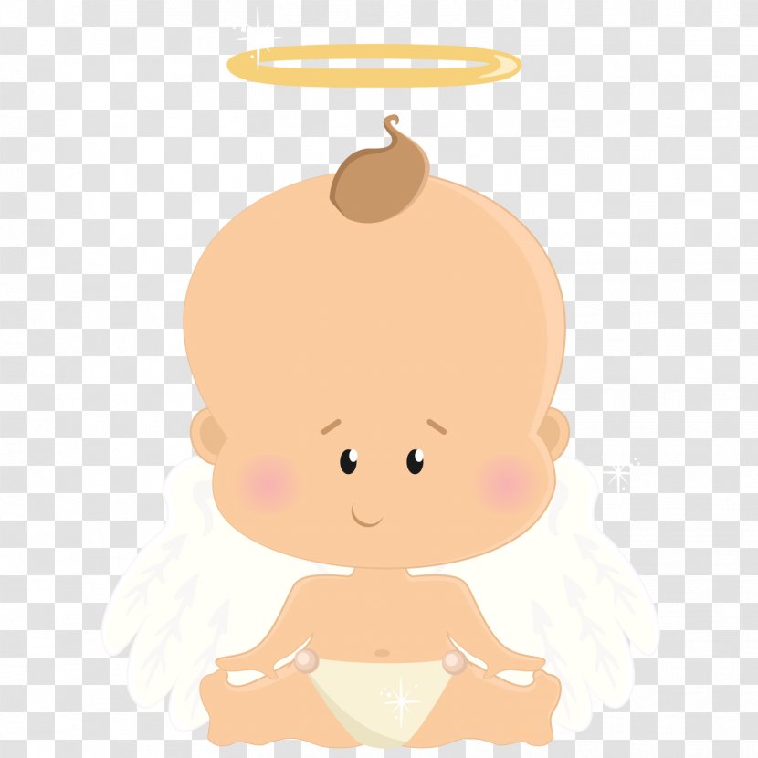 Child Angel Baptism Clip Art - Baby Shower Transparent PNG