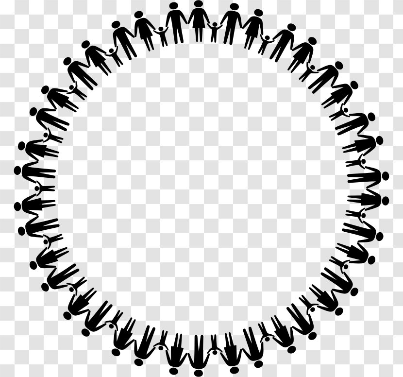Circle Holding Hands Clip Art - Oval Transparent PNG