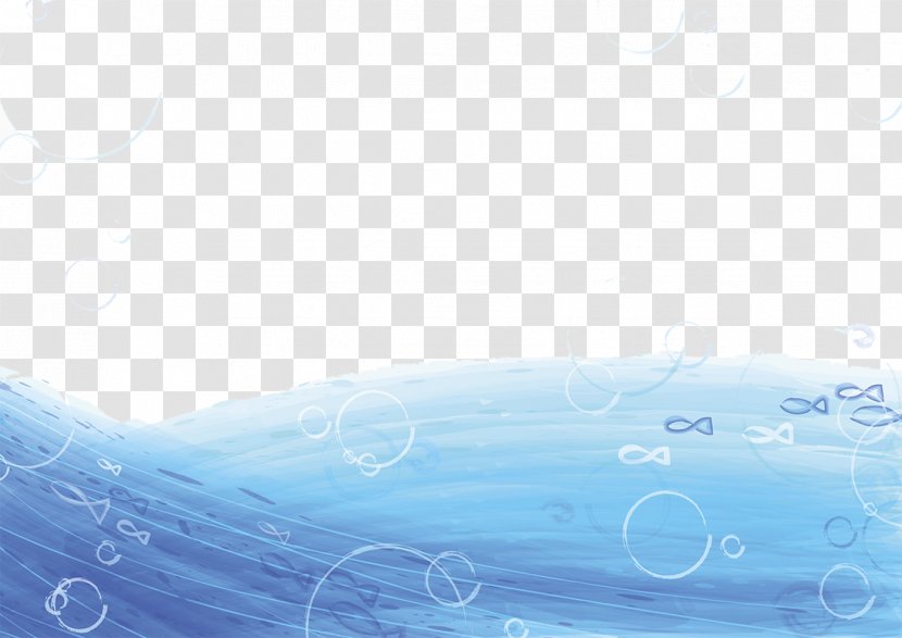 Wallpaper - Blue - Gradual Sea Water Texture Transparent PNG