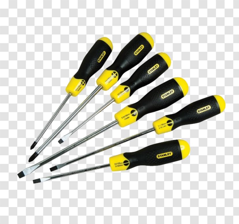 Stanley FatMax Screwdriver Set Parallel Hand Tools September 10 Parts - Yellow Transparent PNG