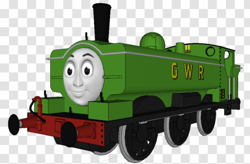 Thomas & Friends Duck The Great Western Engine Toby Tram Percy - Steam Locomotive - Train Transparent PNG