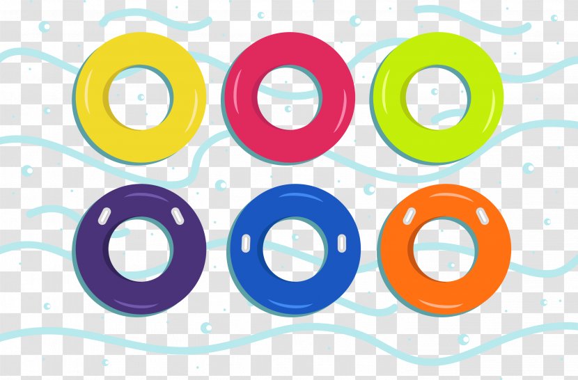 Yellow Swim Ring Red Green - Color Transparent PNG