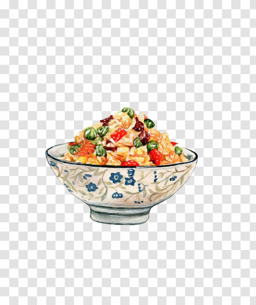 Fried Rice Vegetarian Cuisine Food Eating Cooked - Delicious Salty Mung Bean Transparent PNG
