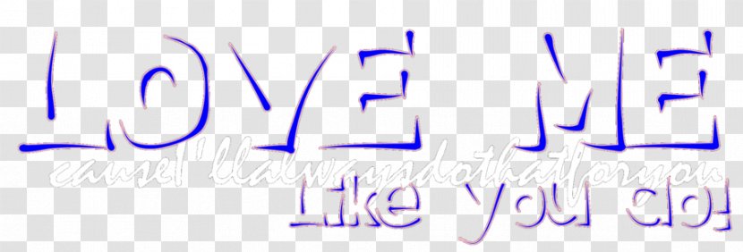 Handwriting Logo Brand Line Font - Writing - Love Me Like You Do Transparent PNG