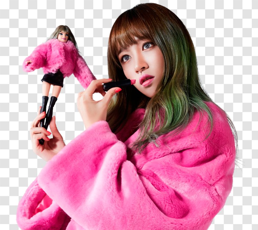 Hani South Korea EXID K-pop Lady - Brown Hair - Hirai Momo Transparent PNG