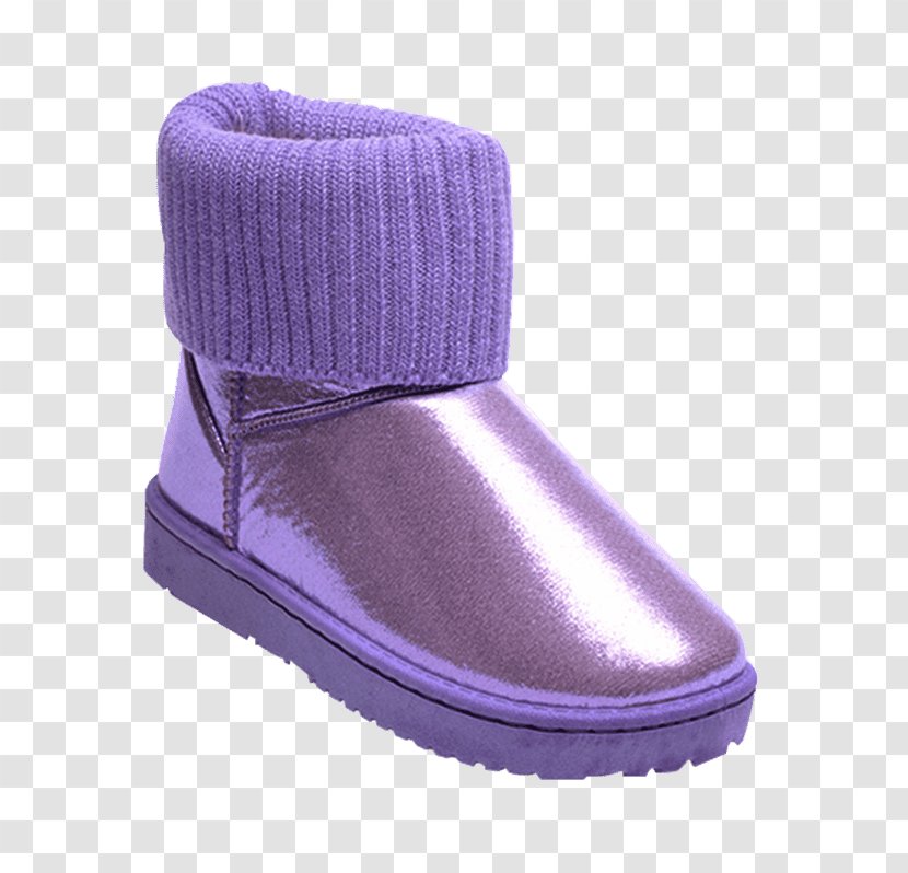 Snow Boot Shoe Absatz Purple - Toe - Boots Transparent PNG