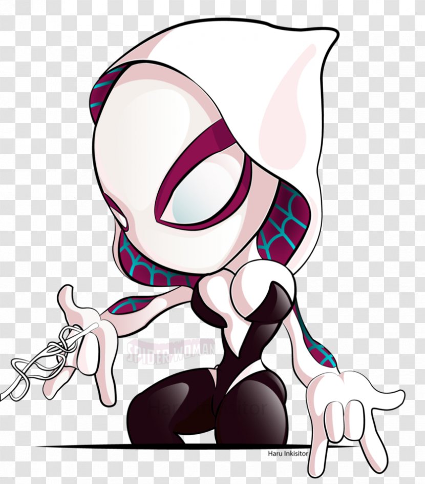 Spider-Woman (Gwen Stacy) Spider-Man Deadpool Spider-Gwen - Silhouette - Spider Woman Transparent PNG