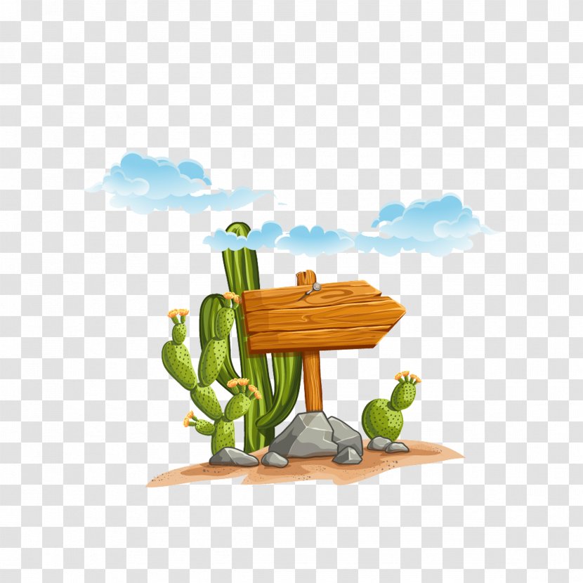 Cactaceae Desert Saguaro Clip Art - Cartoon - Cactus Transparent PNG