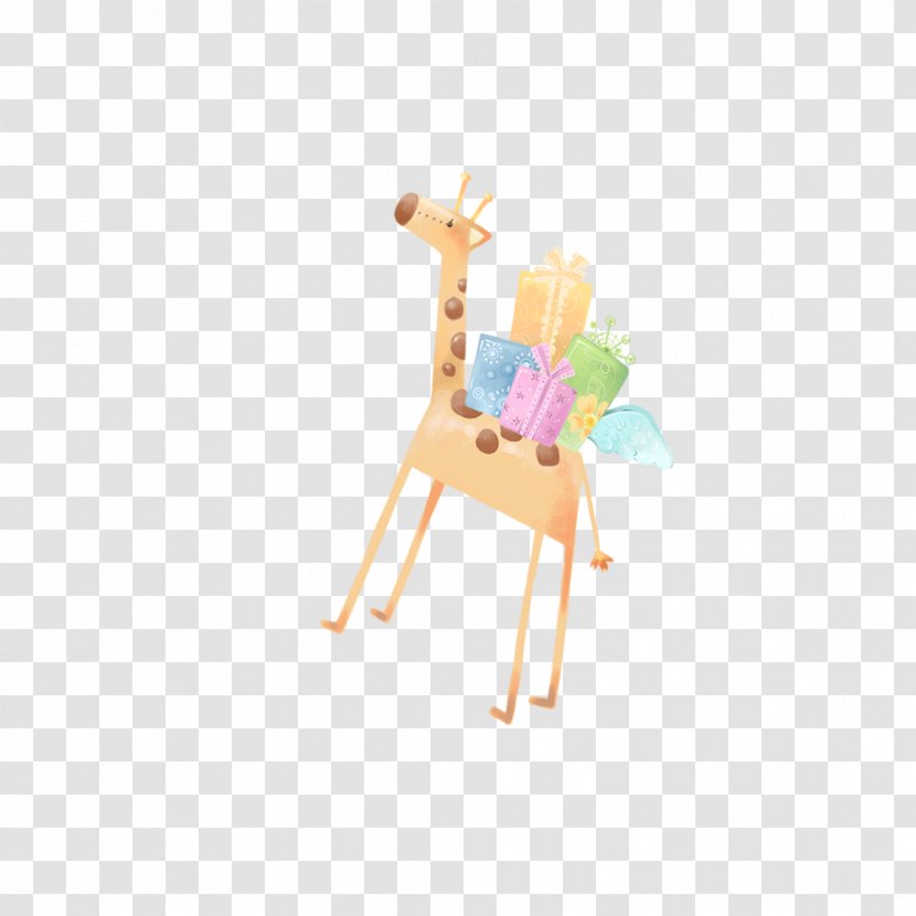 Giraffe Deer Cartoon Illustration - Toys Transparent PNG
