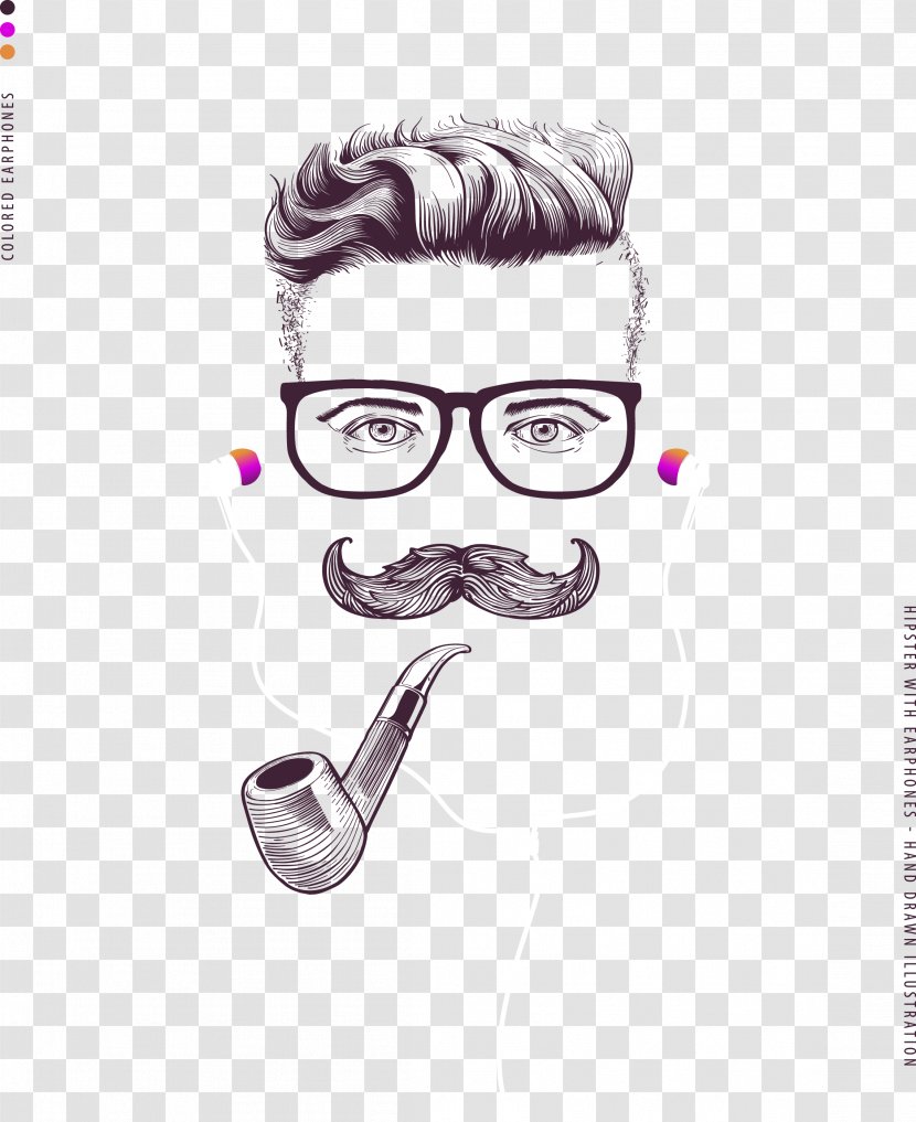 Tobacco Pipe Hipster Stock Photography Illustration - Fotosearch - Foreign Uncle Glasses Artwork Transparent PNG
