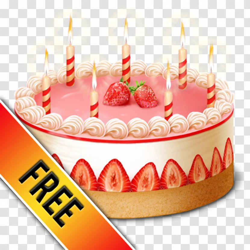 Birthday Cake Strawberry Cream Chocolate Frosting & Icing Red Velvet - Flavor Transparent PNG