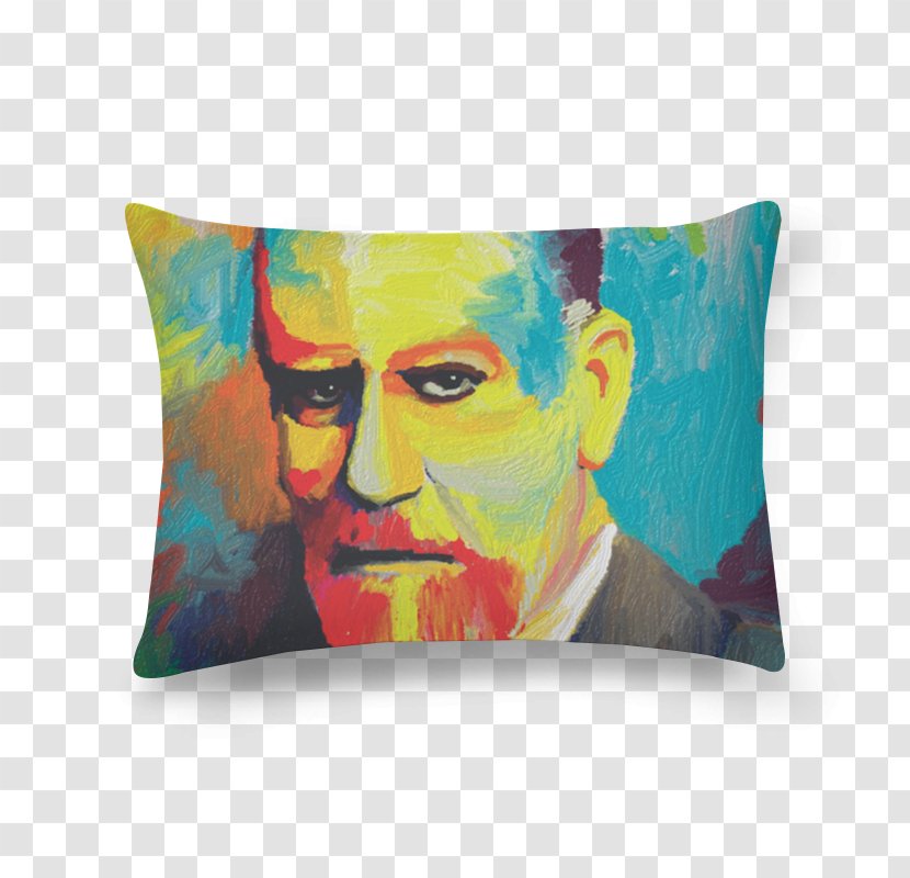 Throw Pillows Cushion Rectangle - Sigmund Freud Transparent PNG