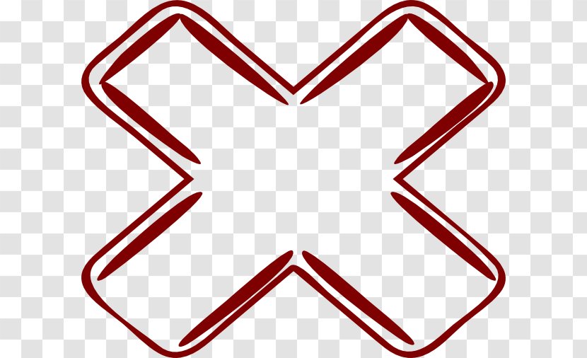 X Mark Clip Art - Royaltyfree - Answer Vector Transparent PNG