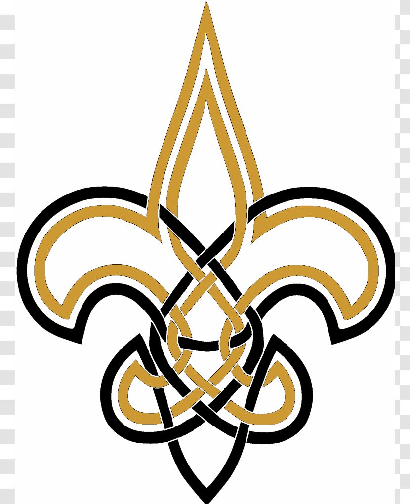 New Orleans Saints Tattoo Fleur-de-lis Irezumi Ambigram - Symmetry - Fleur De Lis Stencils Transparent PNG