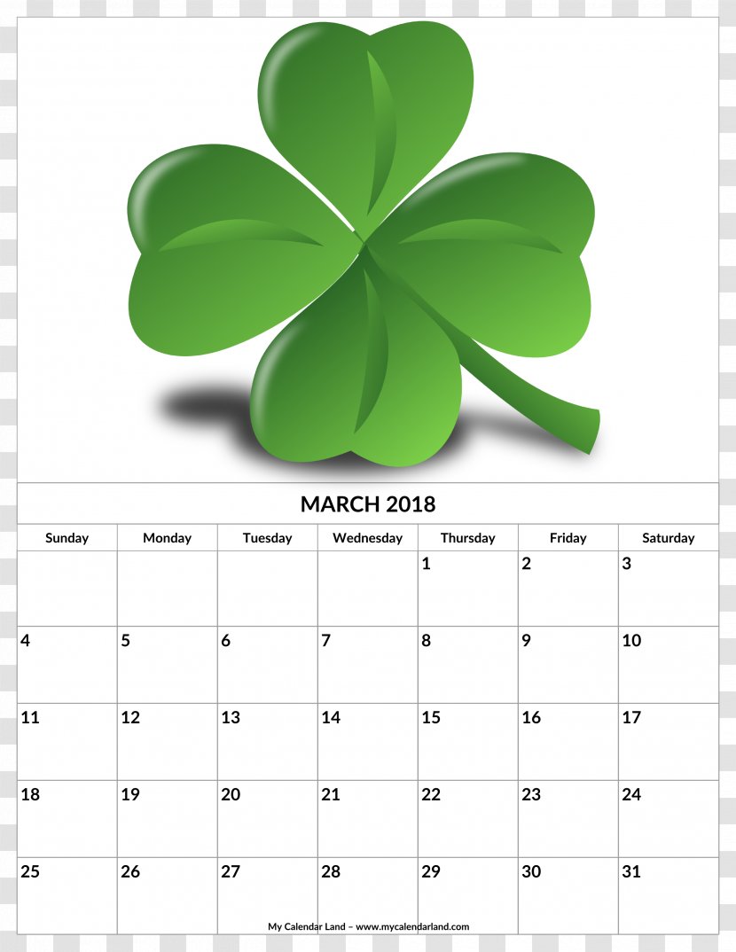 Shamrock Saint Patrick's Day Four-leaf Clover Zazzle - Parade - March St Patrick Transparent PNG