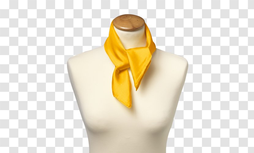 Silk Necktie Scarf Einstecktuch Cufflink - Yellow - Shirt Transparent PNG