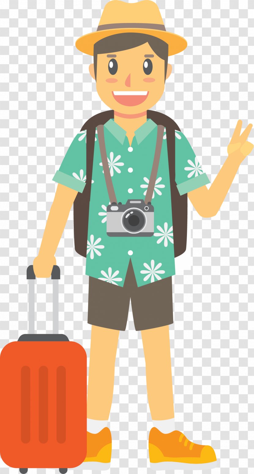 Euclidean Vector Travel Tourism Download Icon - Profession - Tourists Traveling By The Sea Transparent PNG