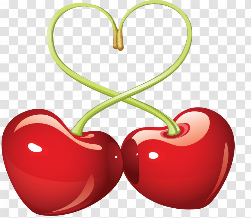 Sweet Cherry Love Heart - Apple Transparent PNG