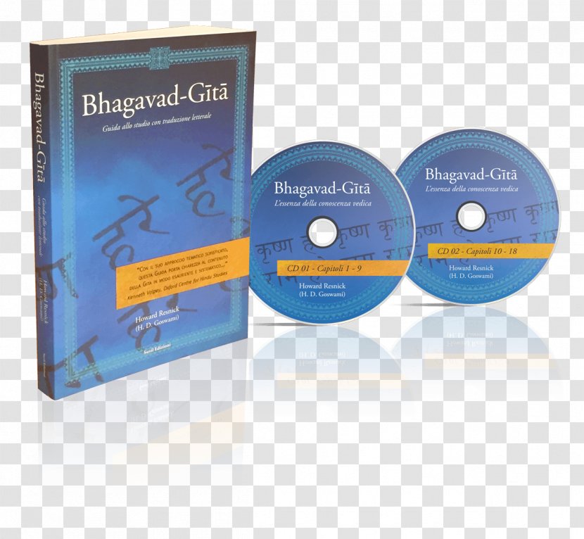 Bhagavad Gita Compact Disc Book Industrial Design Mockup - Historical Vedic Religion Transparent PNG