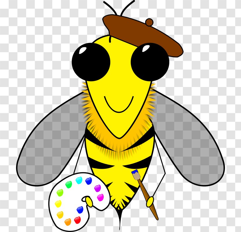 Honey Bee Insect Beehive Clip Art Transparent PNG