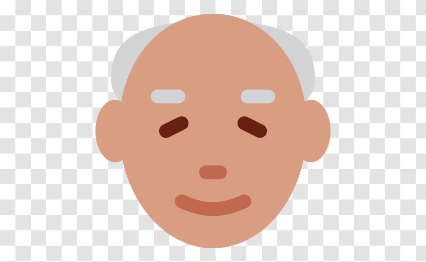 Emoji Old Age Symbol Man Male - Forehead - Mature Transparent PNG
