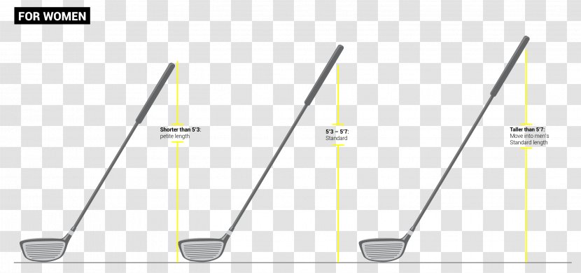Line Material Angle - Diagram - Golf Club Transparent PNG