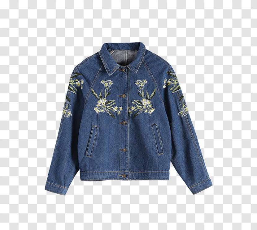 Jacket Denim Sleeve Coat Jeans - Dress Transparent PNG