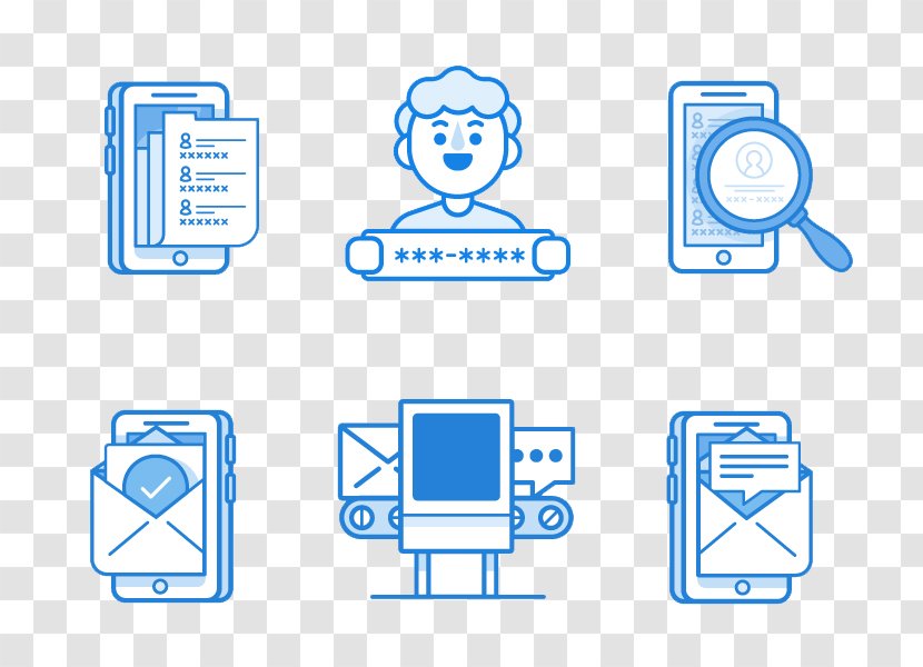 Icon - Computer - Phone Contacts Transparent PNG