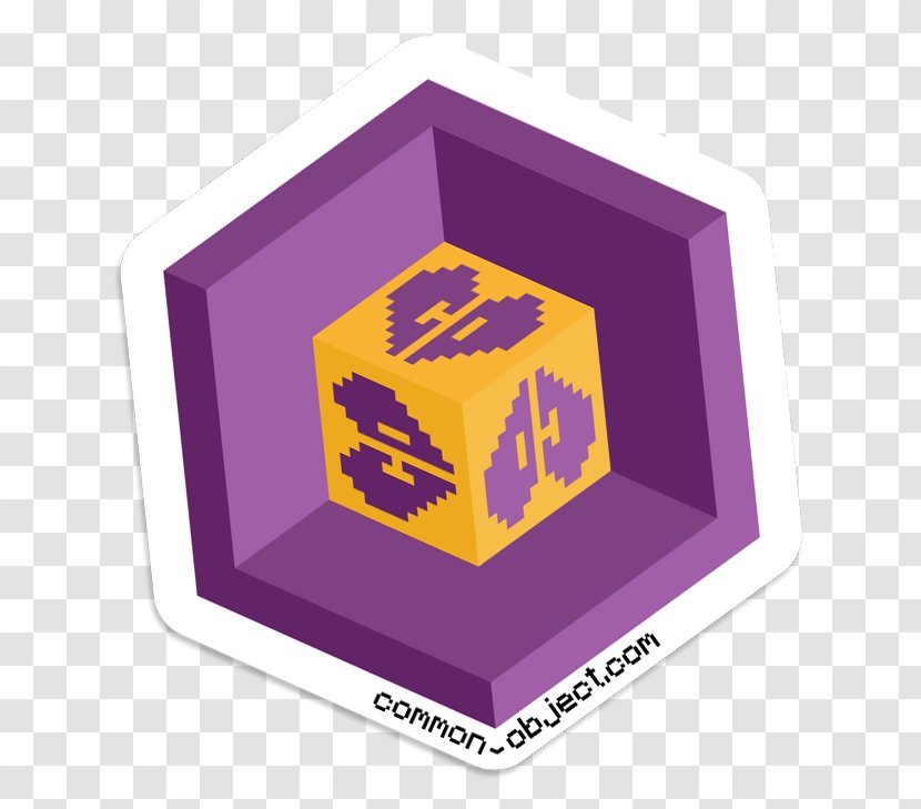 Dab Brand Interface - Purple - Gold Hexagonal Transparent PNG