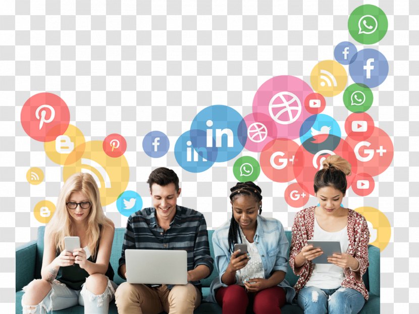 Social Media Marketing Communication Business - People - Using Networks Transparent PNG