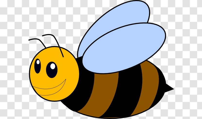 Western Honey Bee Bumblebee Clip Art - Smiley - Honeybee Cliparts Transparent PNG