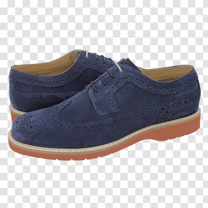 Derby Shoe Brogue Suede Sneakers - Cross Training - Electric Blue Transparent PNG