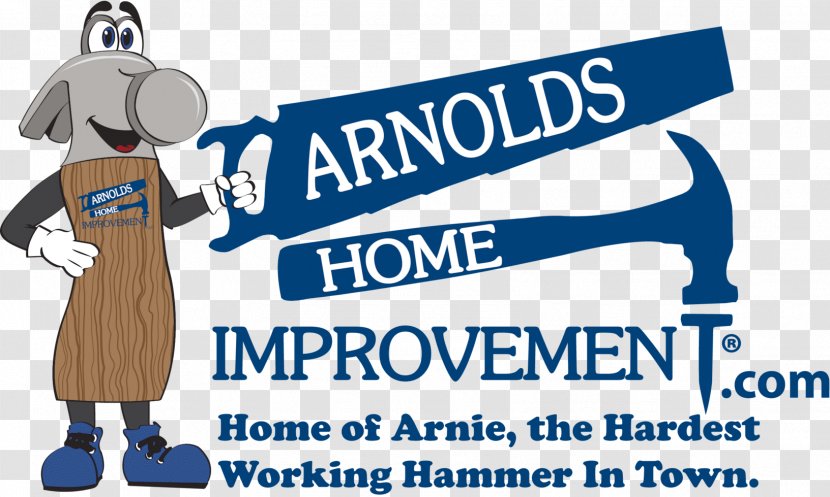 Arnolds Home Improvement Logo Organization Brand Banner - Communication - Blue Transparent PNG