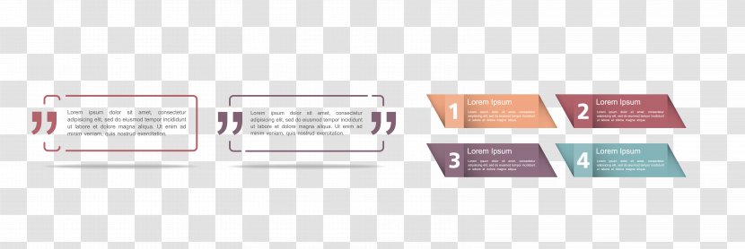 Brand Label Font - PPT Infographic Design Vector Material Transparent PNG