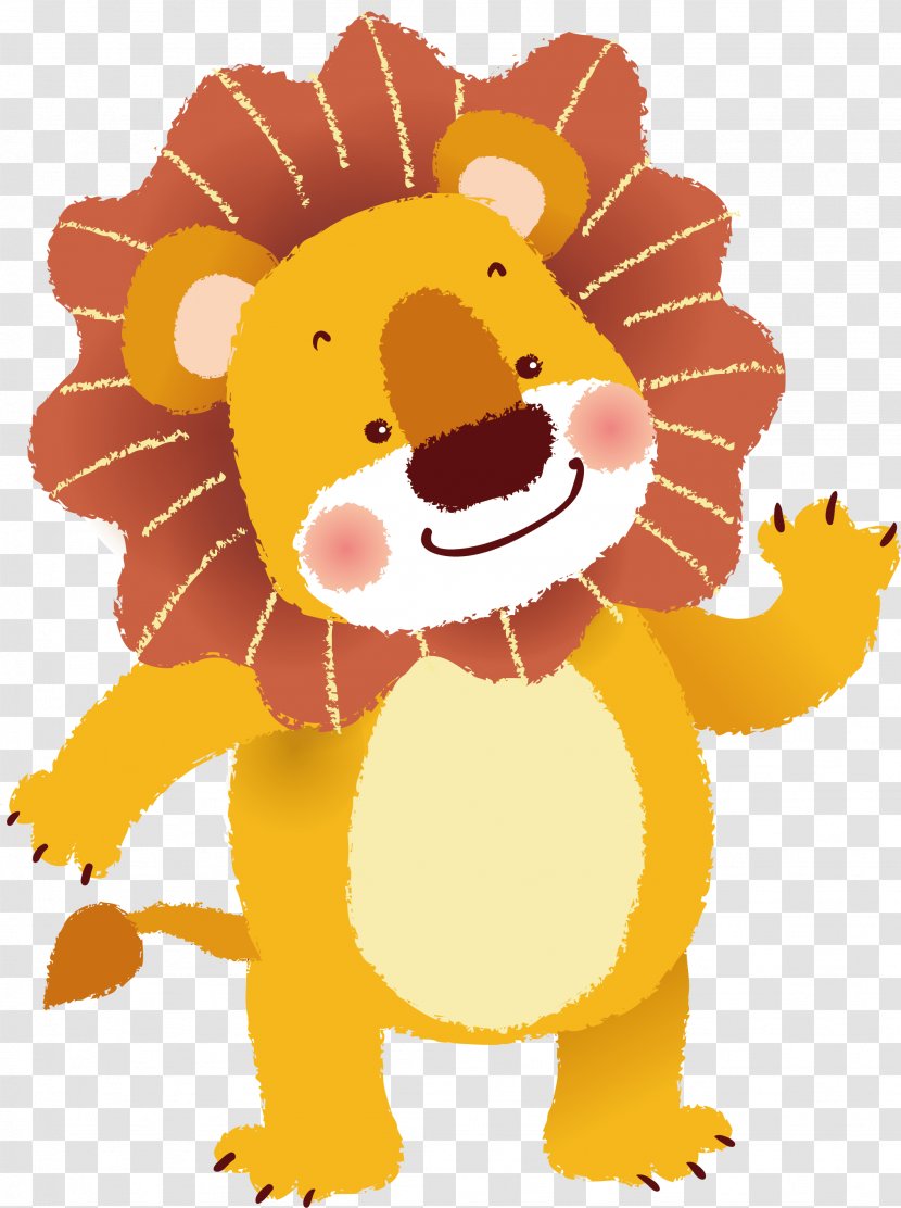 Lion Tiger Cartoon - Silhouette - Cute Transparent PNG