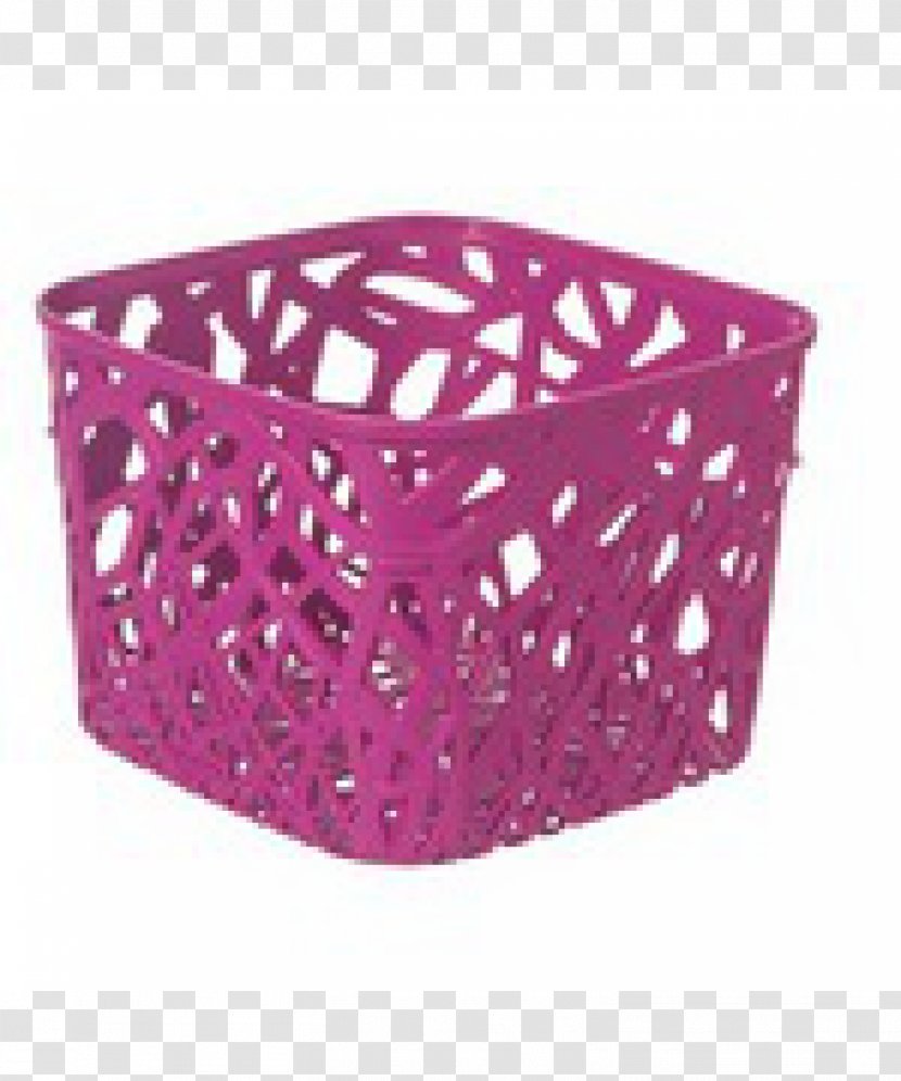 Basket Plastic Pink Color Lid - Rattan - Magenta Transparent PNG