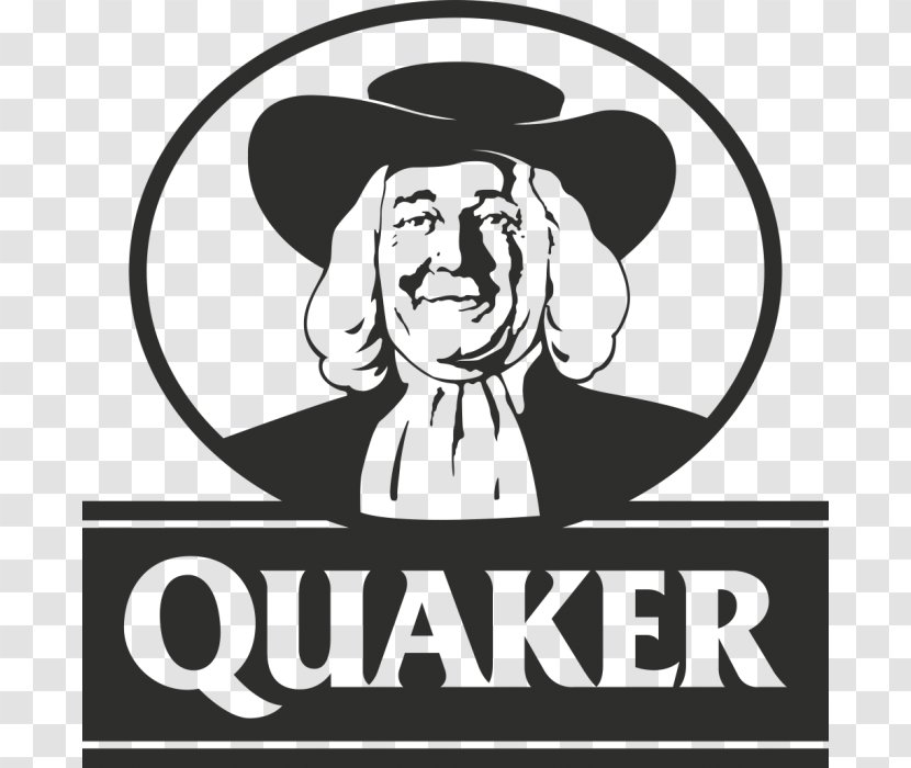 Breakfast Cereal Quaker Oats Company @Quaker Logo - Monochrome Transparent PNG