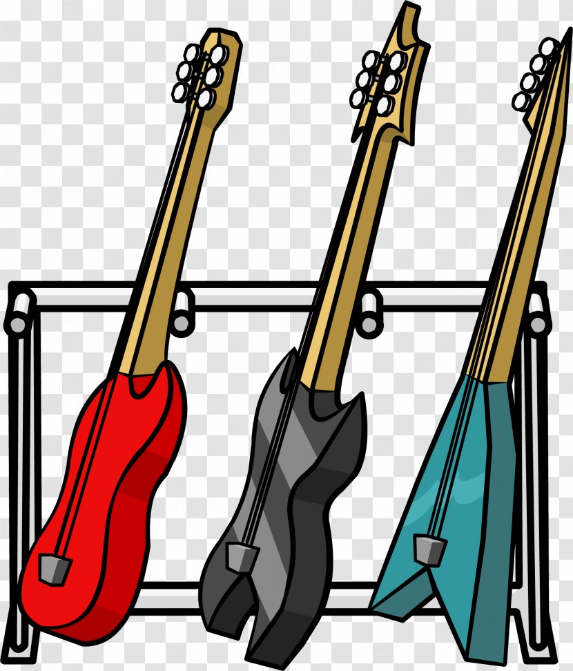 Club Penguin Igloo Electric Guitar Clip Art - Silhouette - Stand Clipart Transparent PNG