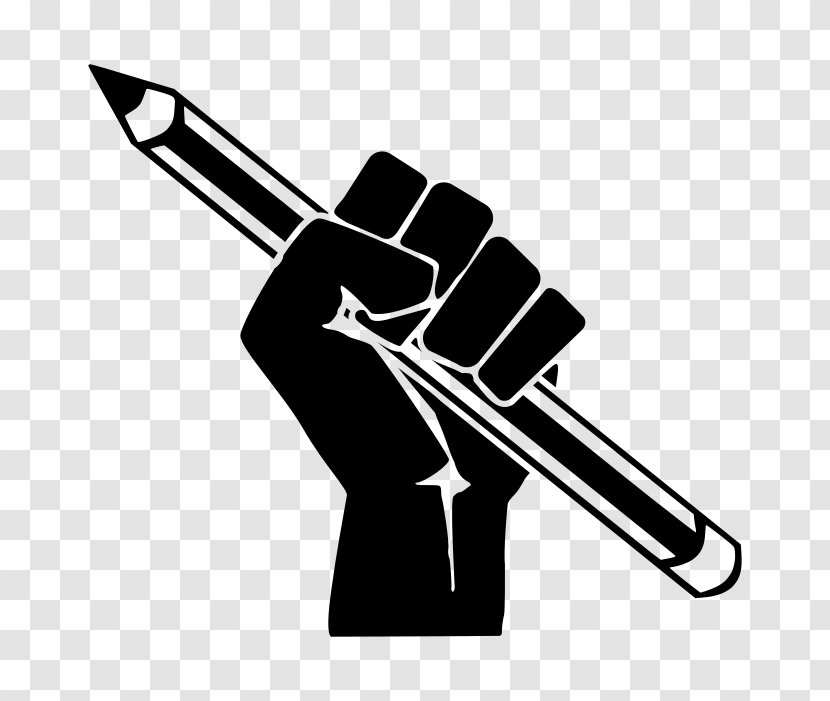 Raised Fist Pencil Clip Art - Poster Transparent PNG