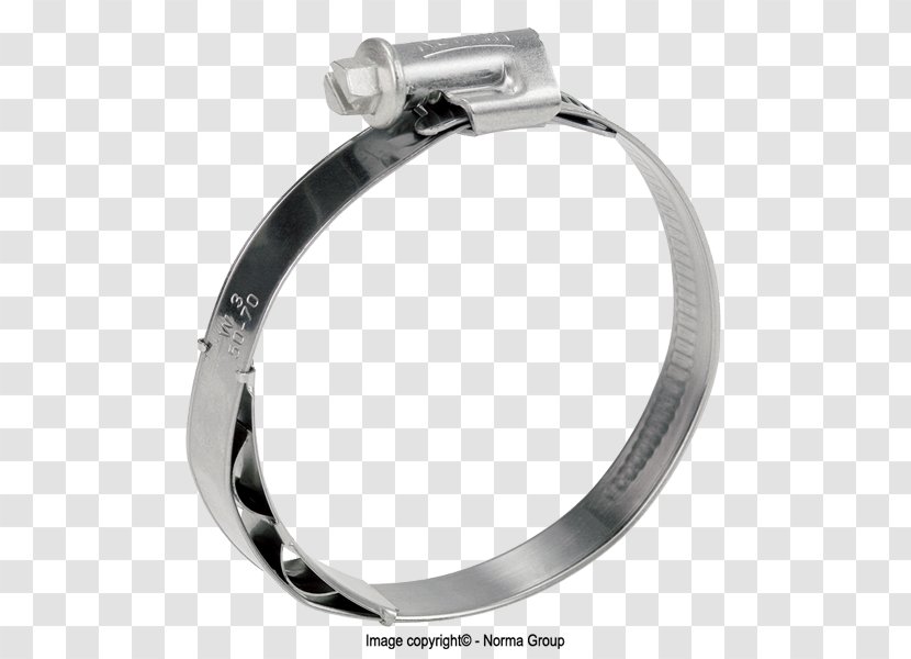 Hose Clamp Steel Plastic - Silver - Stainless Transparent PNG