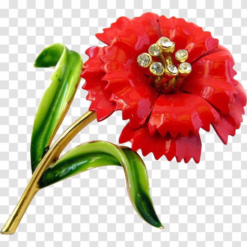 Cut Flowers Plant Stem Petal Flowering - Red Carnations Transparent PNG