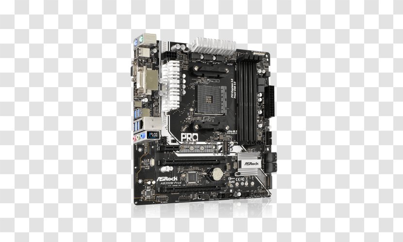 Socket AM4 Asrock A320M PRO4 AMD A320 Micro Atx MicroATX Motherboard ASRock ATX - A320m Amd Am4 Transparent PNG