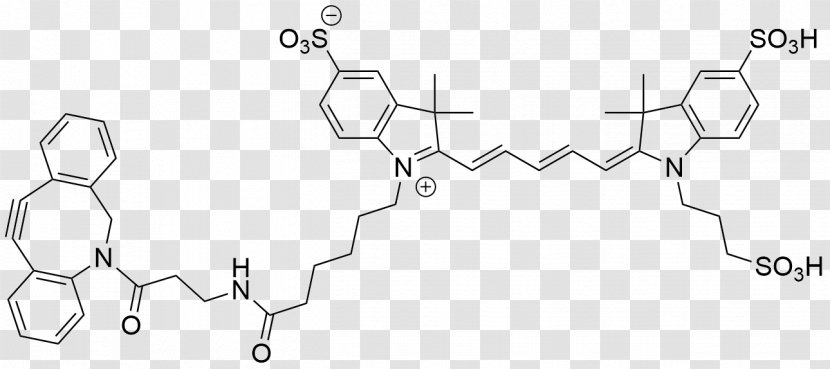 Cyanine Click Chemistry Dye Alexa Fluor Fluorophore - Cartoon - Fluorescence Line Transparent PNG